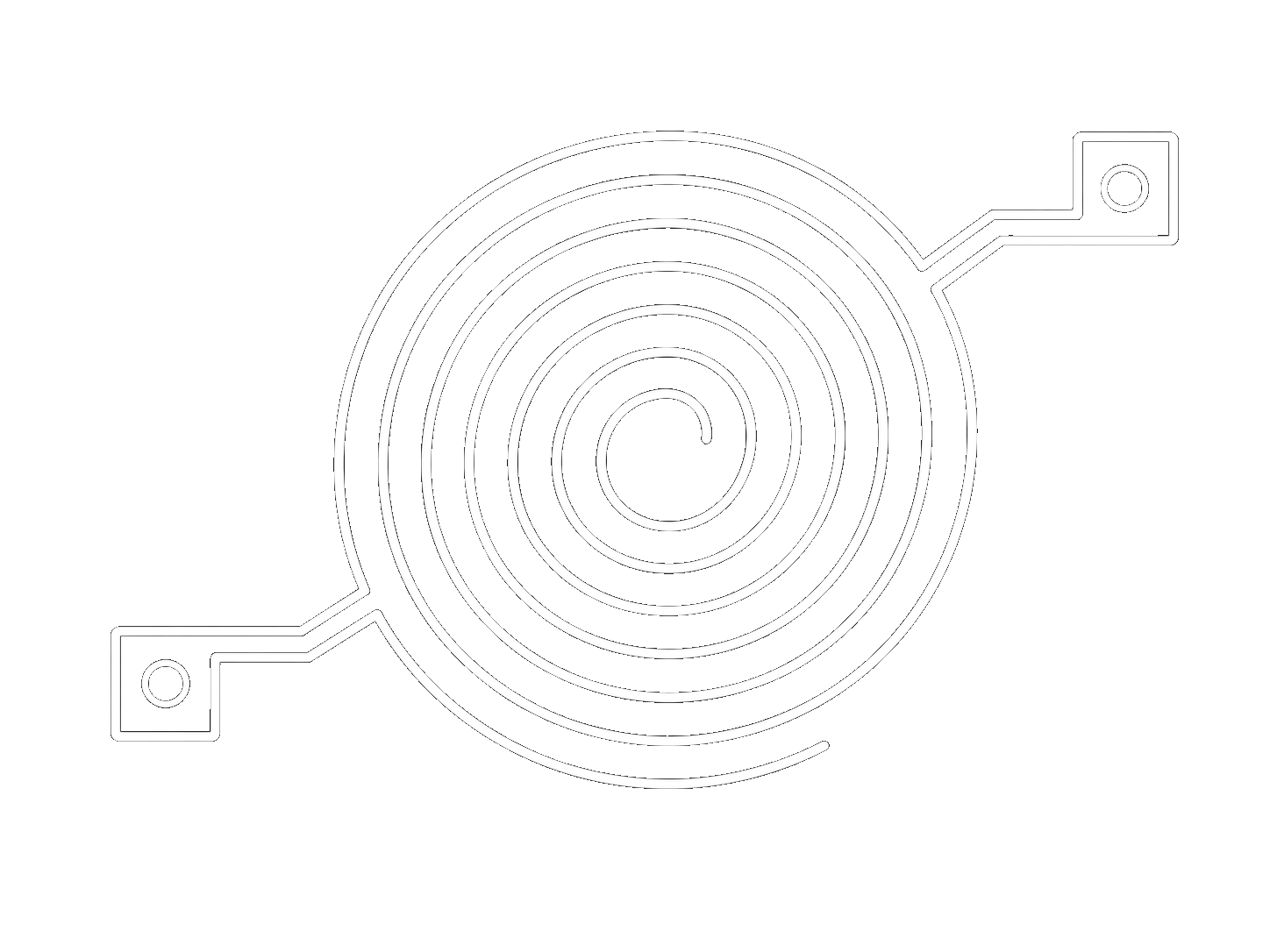 Air Core Flat Spiral Inductance